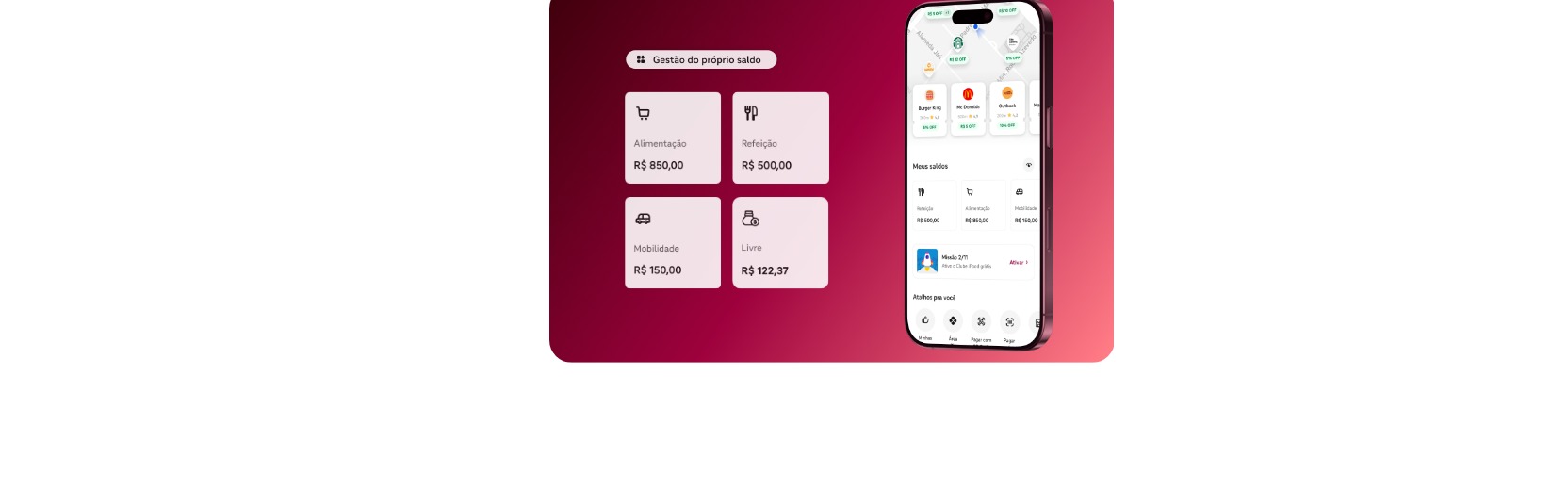 iFood app wallet screen